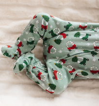 Load image into Gallery viewer, Deck The Wheels Zip Footie