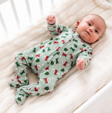 Load image into Gallery viewer, Deck The Wheels Zip Footie