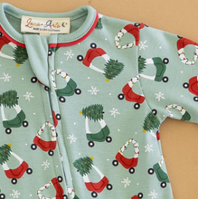 Load image into Gallery viewer, Deck The Wheels Zip Footie