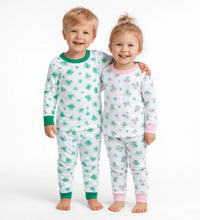 Load image into Gallery viewer, Lucky Little Ones Pajamas Pink/Green