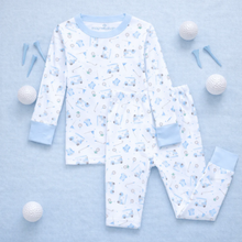 Load image into Gallery viewer, Little Golfer Pajamas Blue