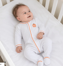 Load image into Gallery viewer, Baby Pumpkin Embroidered Footie