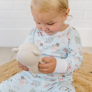 Sweet Little Christmas Pajamas Blue