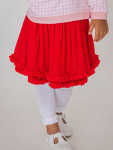 Load image into Gallery viewer, Red Ruffle Tulle Skirt