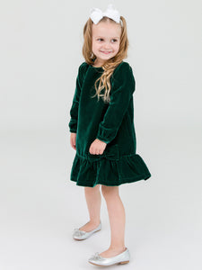 Green Velvet Dress