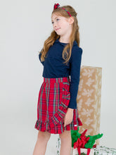 Load image into Gallery viewer, Tis The Season Plaid Ruffle Skirt