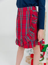 Load image into Gallery viewer, Tis The Season Plaid Ruffle Skirt