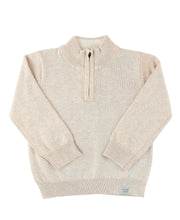 Load image into Gallery viewer, Oatmeal Zip Sweater