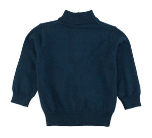 Navy Zip Sweater