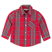 Load image into Gallery viewer, Tis The Season Plaid Shirt