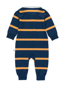 Navy / Honey Stripe Rugby Playsuit