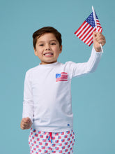 Load image into Gallery viewer, Flag Rash Guard