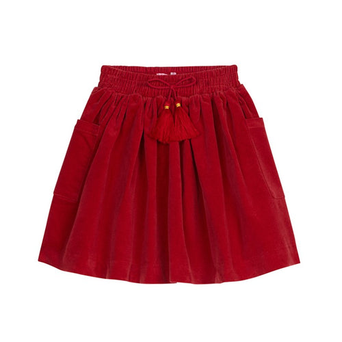 Red Velvet Circle Skirt