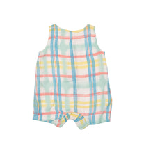 Load image into Gallery viewer, Beach Plaid Shortie Romper