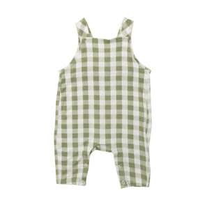 Green Plaid Overall