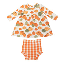 Load image into Gallery viewer, Pumpkin Dress &amp; Bloomer