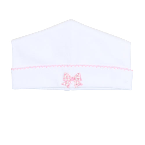 Gingham Bows Embroidered Hat