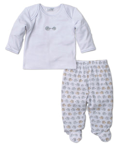 Humble Hedgehogs Footed Pant Set