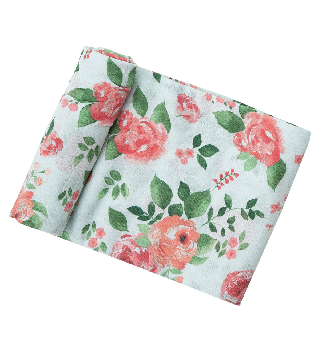 Rose Garden Swaddle Blanket