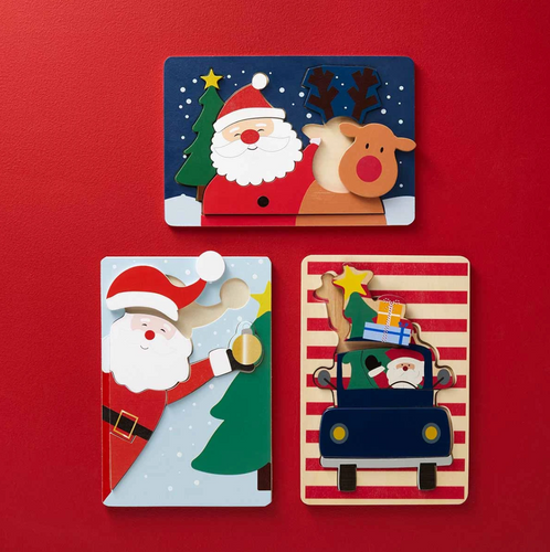 Wooden Santa Puzzles