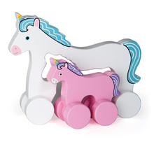 Load image into Gallery viewer, Mommy &amp; Baby Unicorn Roller Toy
