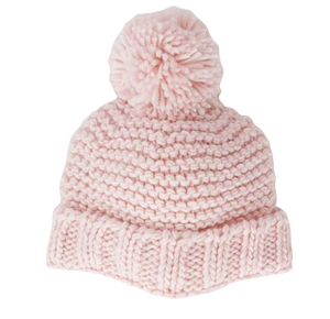 Blush Pom Pom Hat