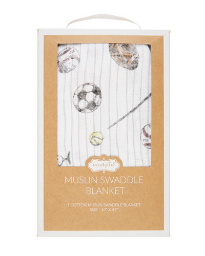 12140102 Sports Muslin Swaddle