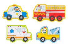 Load image into Gallery viewer, Rescue Vehicles Beginner Buzzle